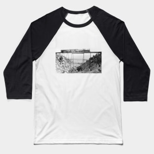 Train Crossing High Bridge, 1890. Vintage Photo Baseball T-Shirt